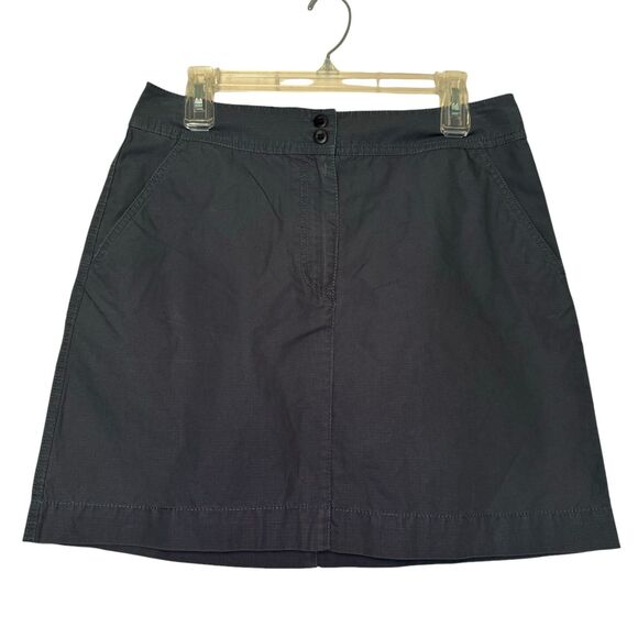 L. L. BEAN woman's size 12 petite rip stop outdoors hiking 100% cotton skirt - Picture 1 of 8